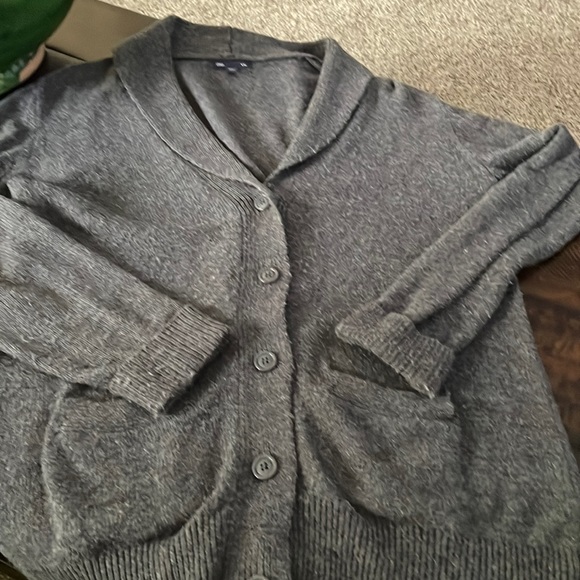 GAP Sweaters - GAP vintage style gray cardigan sweater sz Large